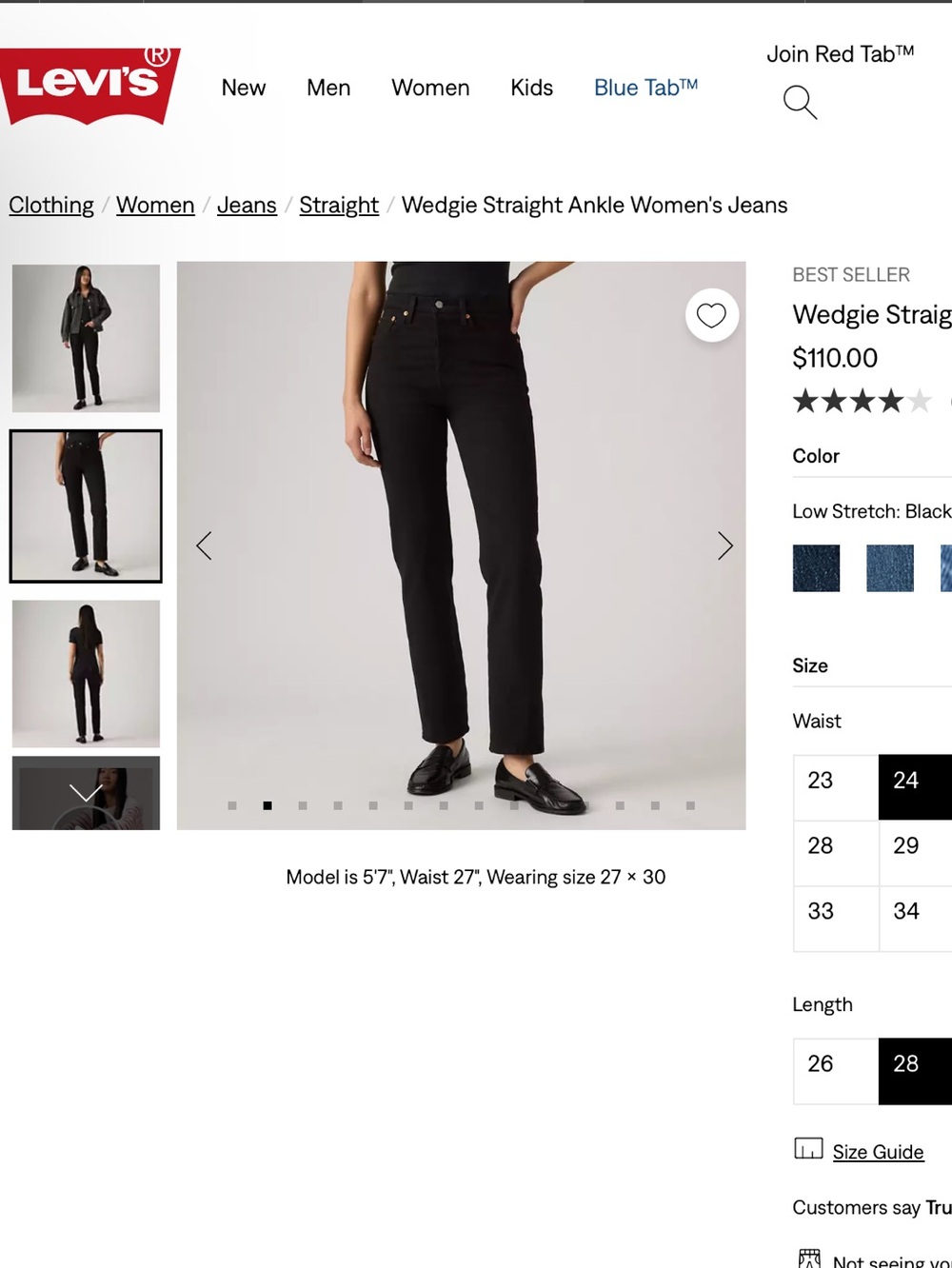 Levi’s Wedgie Straight